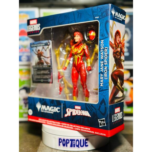 Spider-Man Marvel Legends MTG Mary Jane Watson (Iron Spider) Figure and Card - Picture 3 of 6